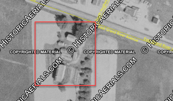 Country Store of Yesteryear (History Town) - 1955 Aerial (newer photo)